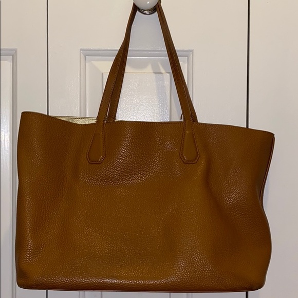 Tori Burch brown leather tote - Picture 3 of 9